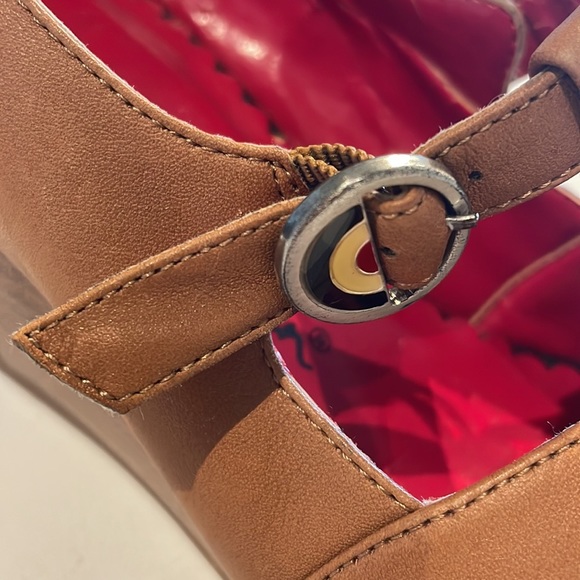 Ben Sherman Multi Tone Leather Wedge Heel - Picture 13 of 15